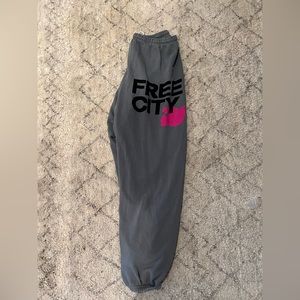 Free city grey sweatpants